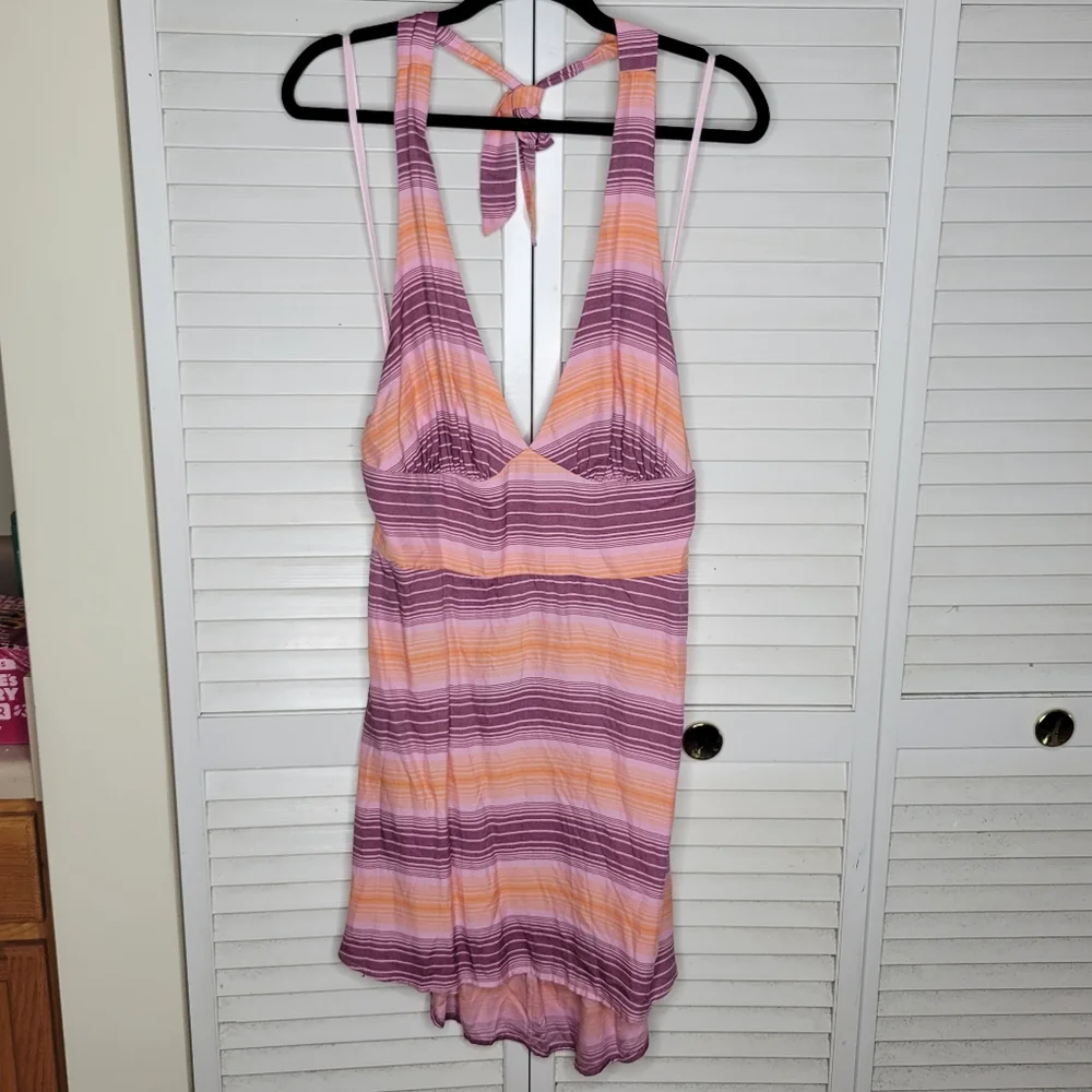 Wild Fable Halter Neck Sleeveless Fit & Flare Mini Dress PLUS XXL NWT 331087441 - Picture 2 of 12